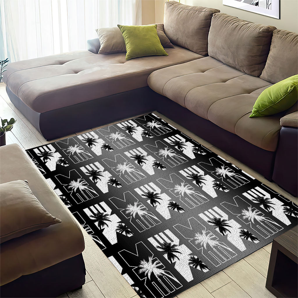 Bula Fiji Area Rug Black Makare Masi Tapa Pattern