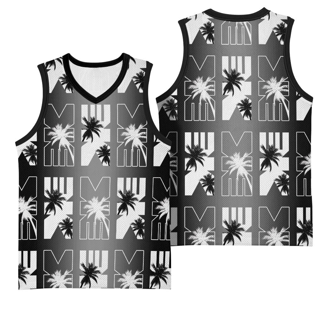 Bula Fiji Basketball Jersey Black Makare Masi Tapa Pattern