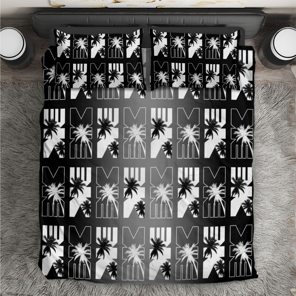 Bula Fiji Bedding Set Black Makare Masi Tapa Pattern