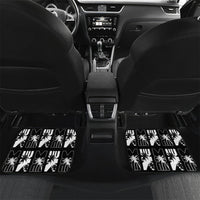 Bula Fiji Car Mats Black Makare Masi Tapa Pattern