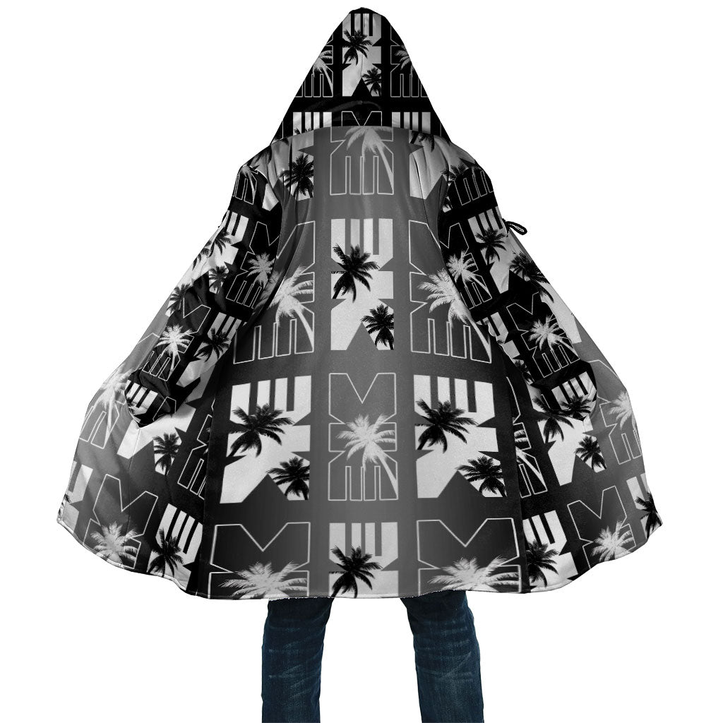 Bula Fiji Cloak Black Makare Masi Tapa Pattern