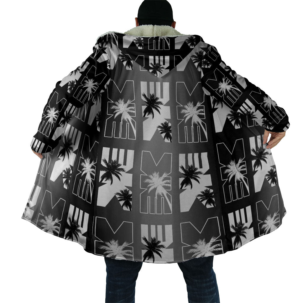 Bula Fiji Cloak Black Makare Masi Tapa Pattern