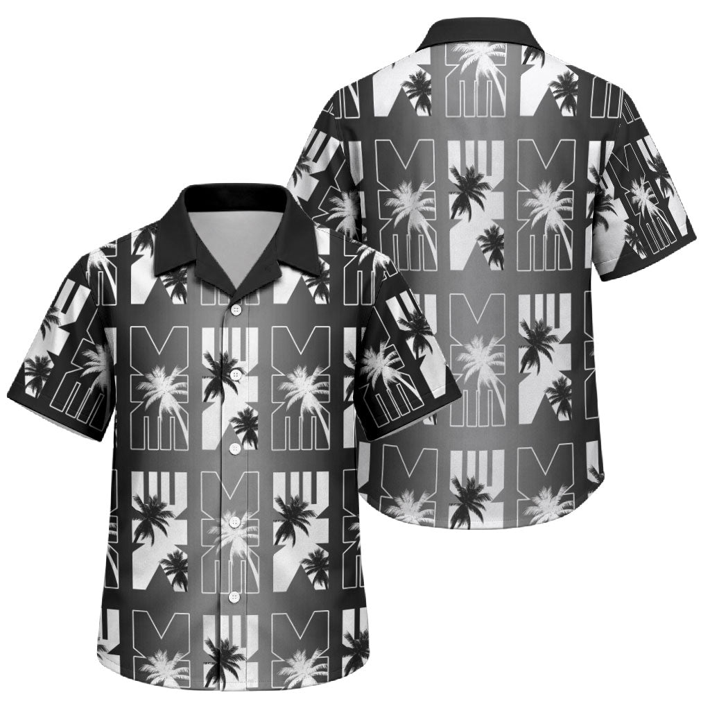 Bula Fiji Family Matching Summer Maxi Dress and Hawaiian Shirt Black Makare Masi Tapa Pattern