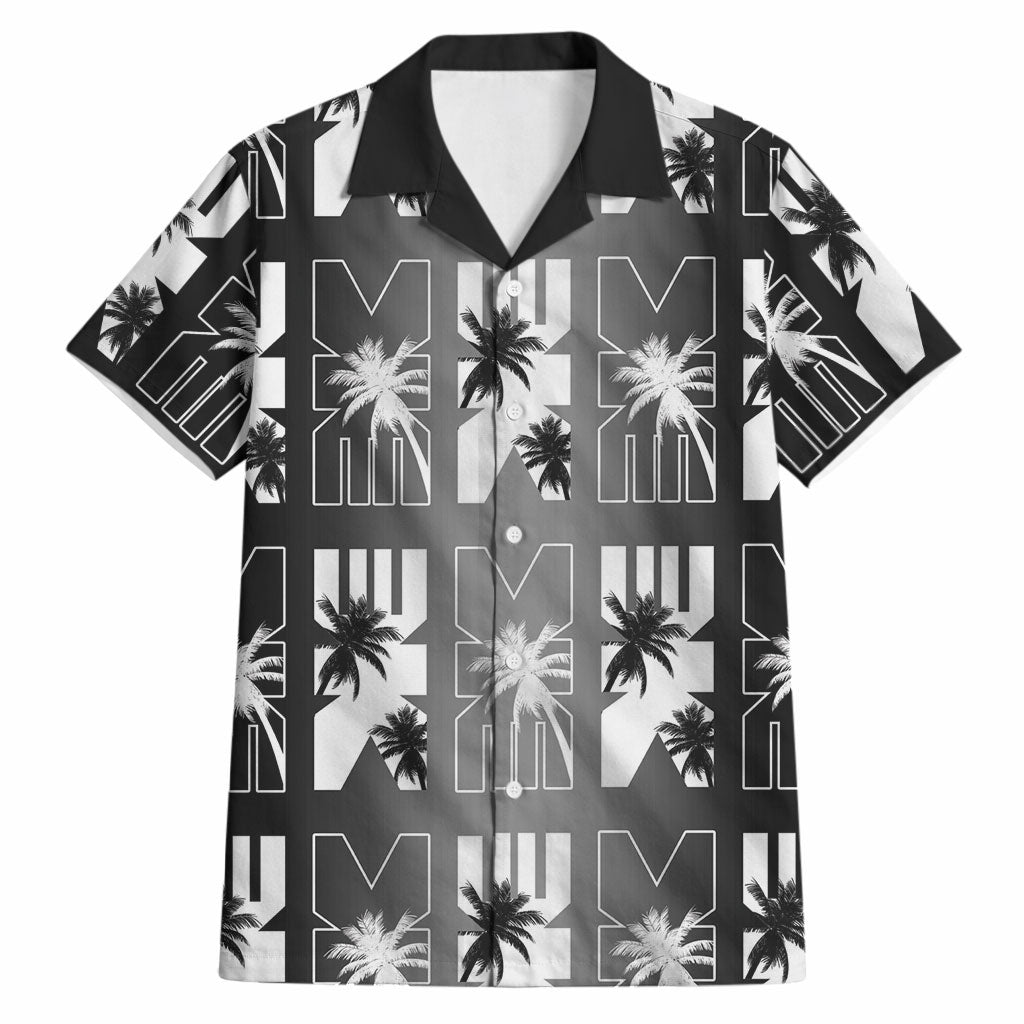 Bula Fiji Hawaiian Shirt Black Makare Masi Tapa Pattern