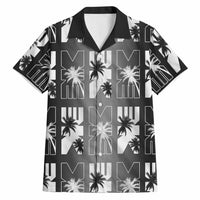 Bula Fiji Hawaiian Shirt Black Makare Masi Tapa Pattern