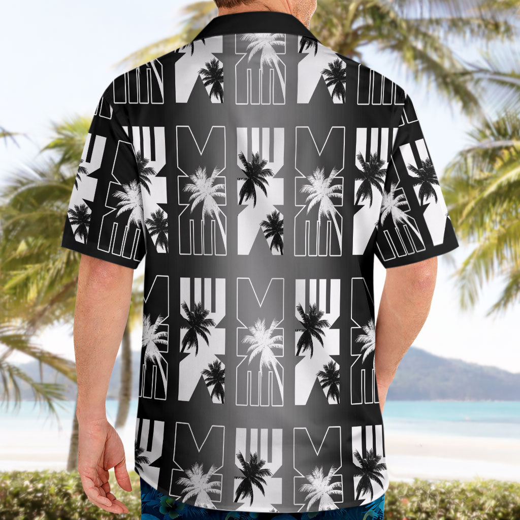 Bula Fiji Hawaiian Shirt Black Makare Masi Tapa Pattern