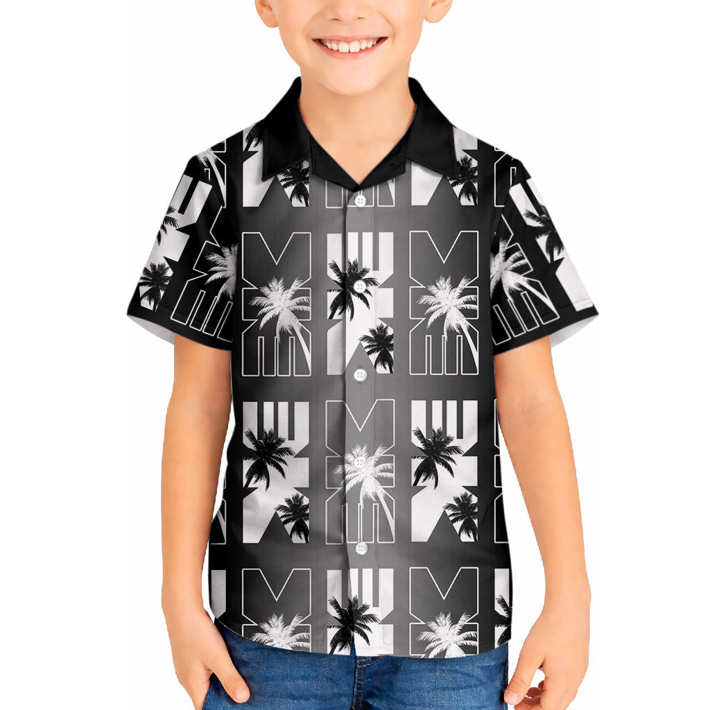 Bula Fiji Hawaiian Shirt Black Makare Masi Tapa Pattern