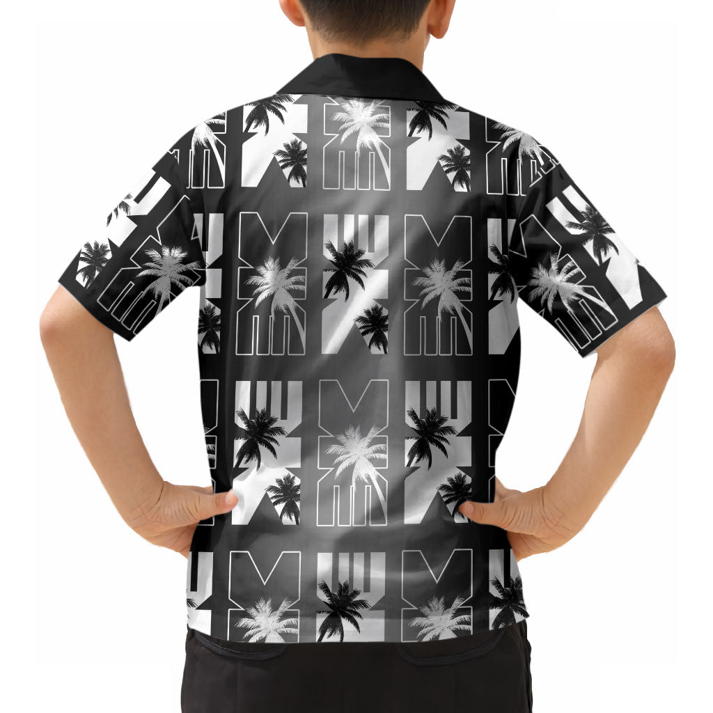 Bula Fiji Hawaiian Shirt Black Makare Masi Tapa Pattern
