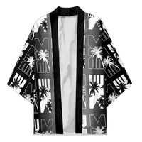 Bula Fiji Kimono Black Makare Masi Tapa Pattern