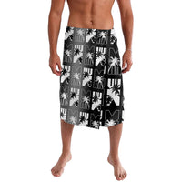 Bula Fiji Lavalava Black Makare Masi Tapa Pattern
