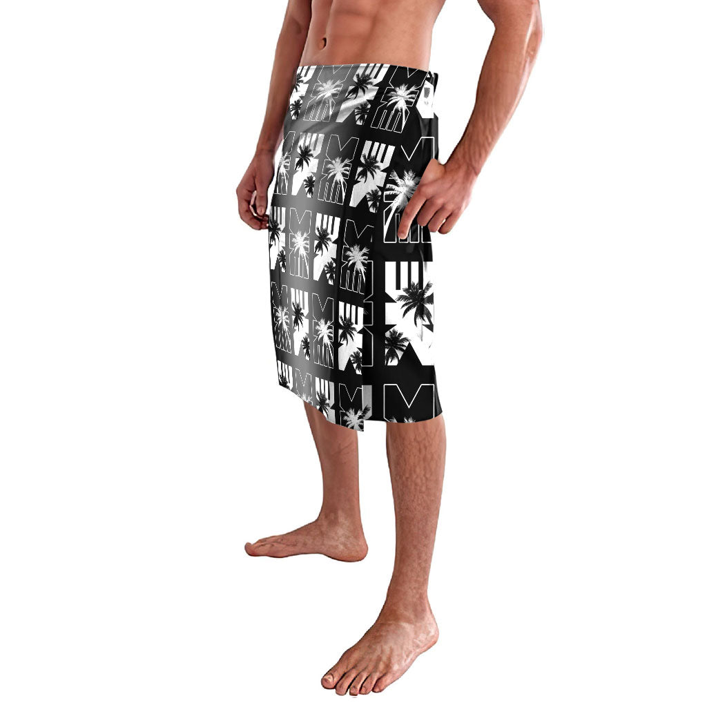 Bula Fiji Lavalava Black Makare Masi Tapa Pattern