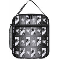 Bula Fiji Lunch Bag Black Makare Masi Tapa Pattern