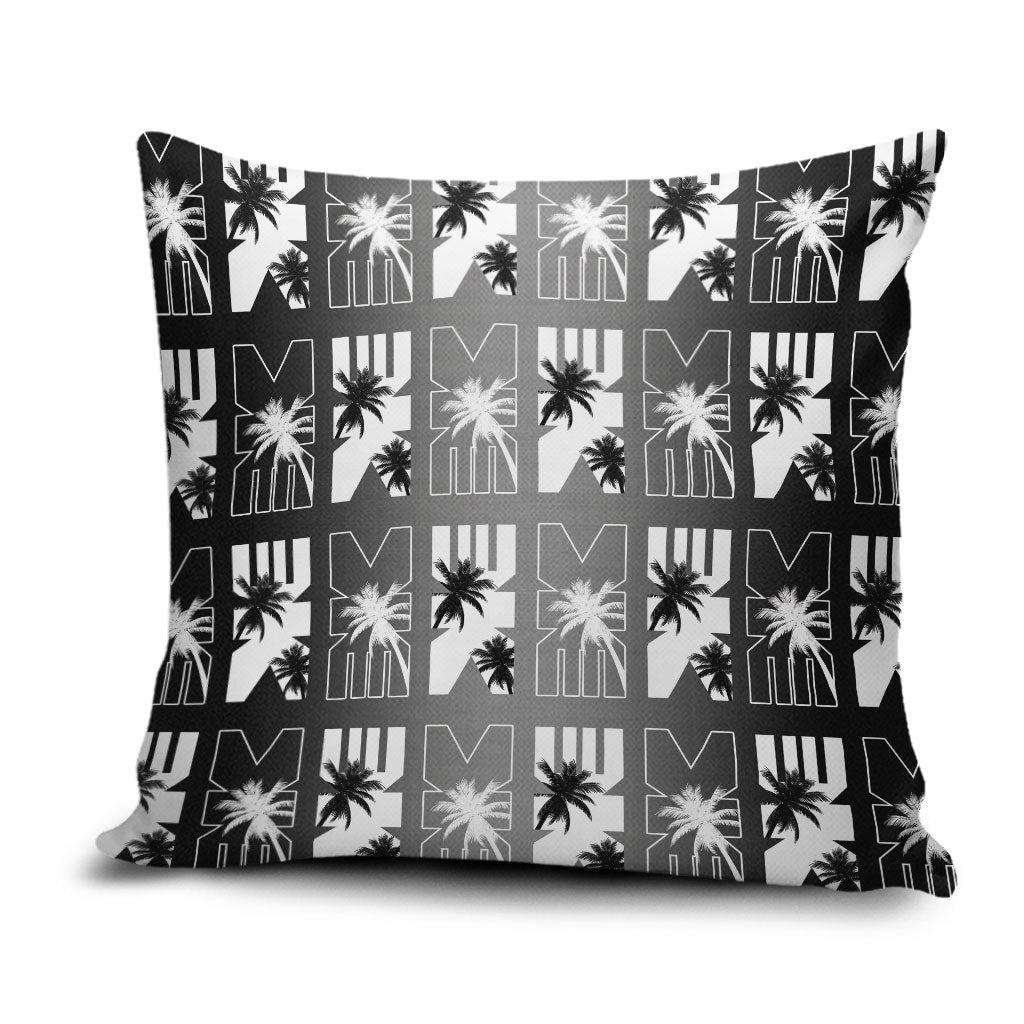 Bula Fiji Pillow Cover Black Makare Masi Tapa Pattern