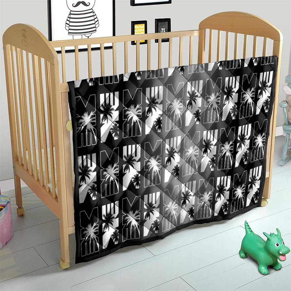Bula Fiji Quilt Black Makare Masi Tapa Pattern