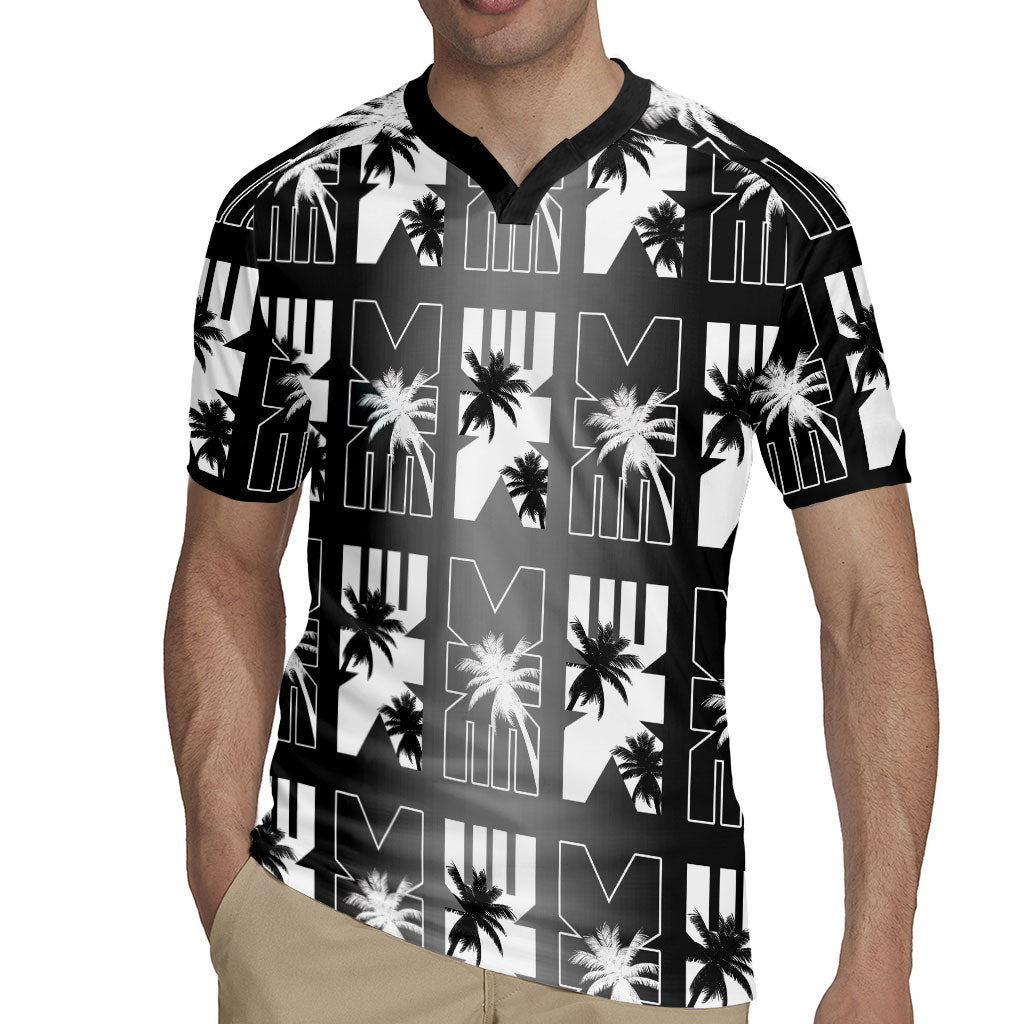 Bula Fiji Rugby Jersey Black Makare Masi Tapa Pattern