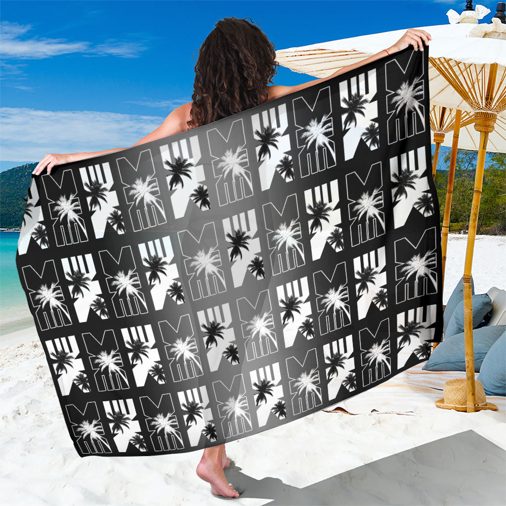 Bula Fiji Sarong Black Makare Masi Tapa Pattern