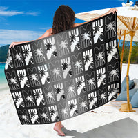 Bula Fiji Sarong Black Makare Masi Tapa Pattern