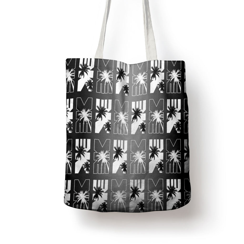 Bula Fiji Tote Bag Black Makare Masi Tapa Pattern