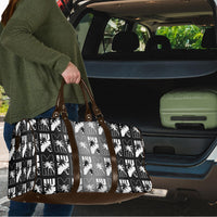 Bula Fiji Travel Bag Black Makare Masi Tapa Pattern