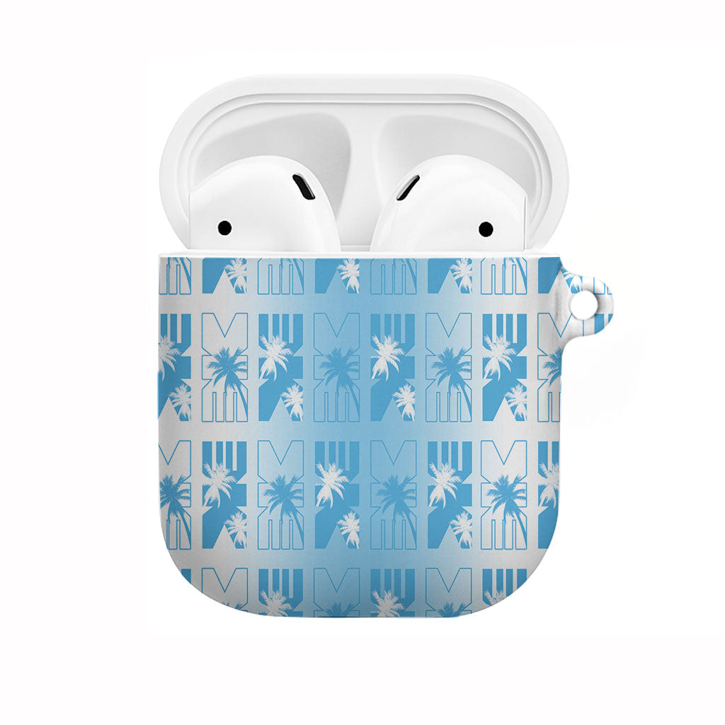 Bula Fiji AirPods Case White Makare Masi Tapa Pattern