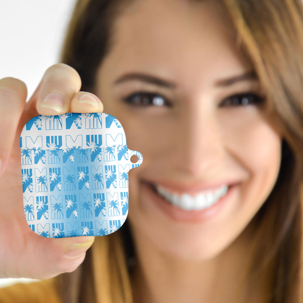 Bula Fiji AirPods Case White Makare Masi Tapa Pattern