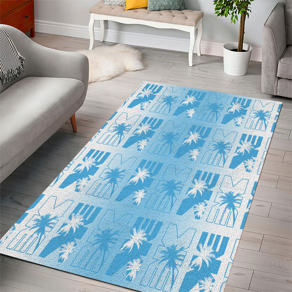 Bula Fiji Area Rug White Makare Masi Tapa Pattern