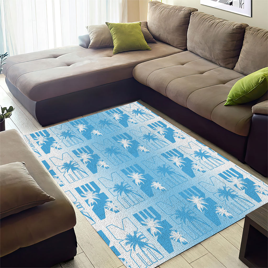 Bula Fiji Area Rug White Makare Masi Tapa Pattern
