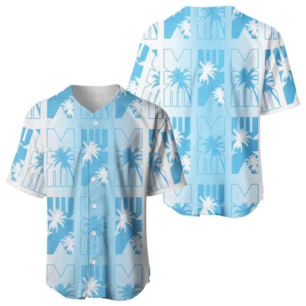 Bula Fiji Baseball Jersey White Makare Masi Tapa Pattern