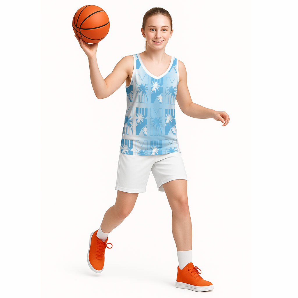 Bula Fiji Basketball Jersey White Makare Masi Tapa Pattern