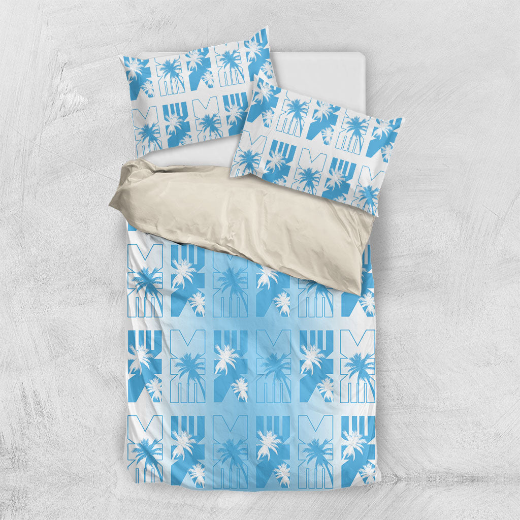 Bula Fiji Bedding Set White Makare Masi Tapa Pattern