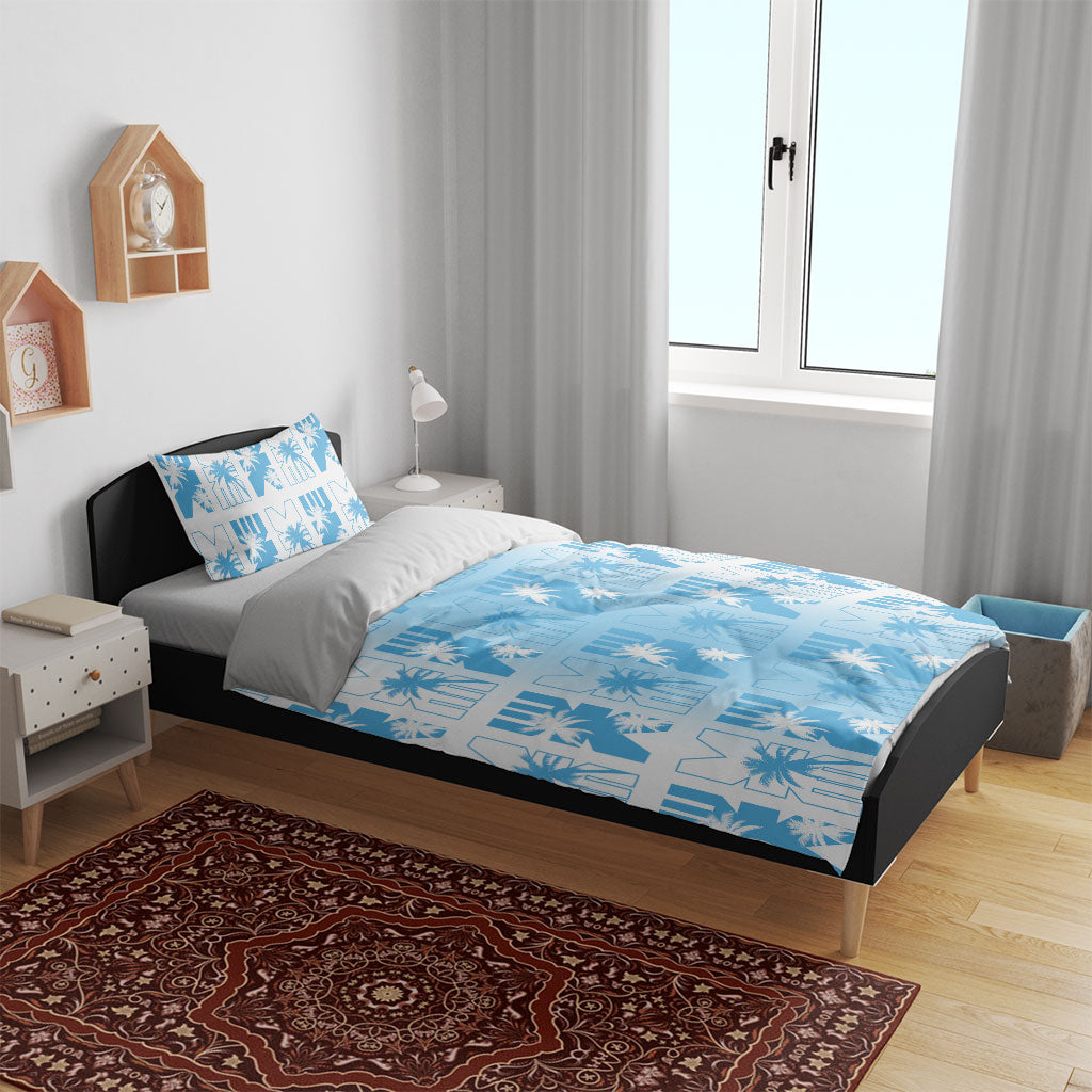 Bula Fiji Bedding Set White Makare Masi Tapa Pattern