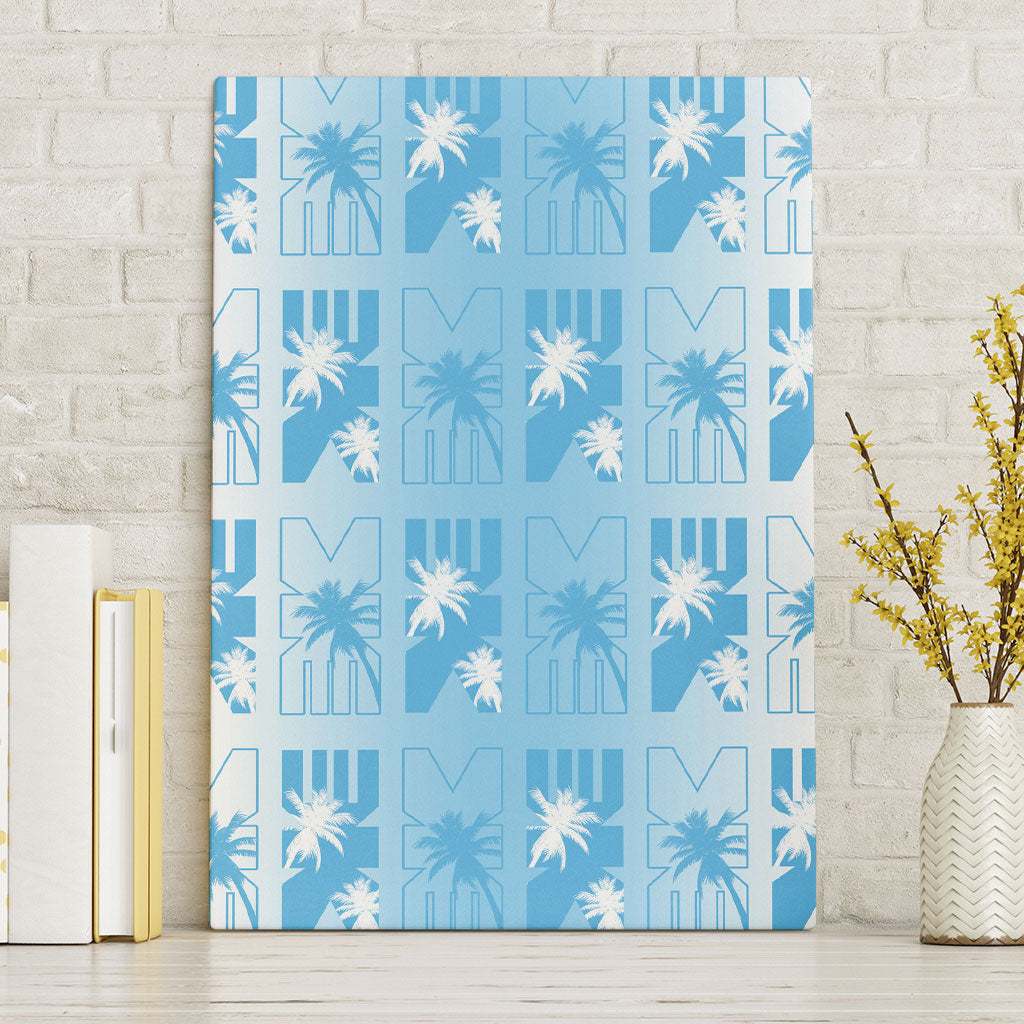 Bula Fiji Canvas Wall Art White Makare Masi Tapa Pattern