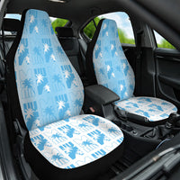 Bula Fiji Car Seat Cover White Makare Masi Tapa Pattern