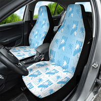 Bula Fiji Car Seat Cover White Makare Masi Tapa Pattern