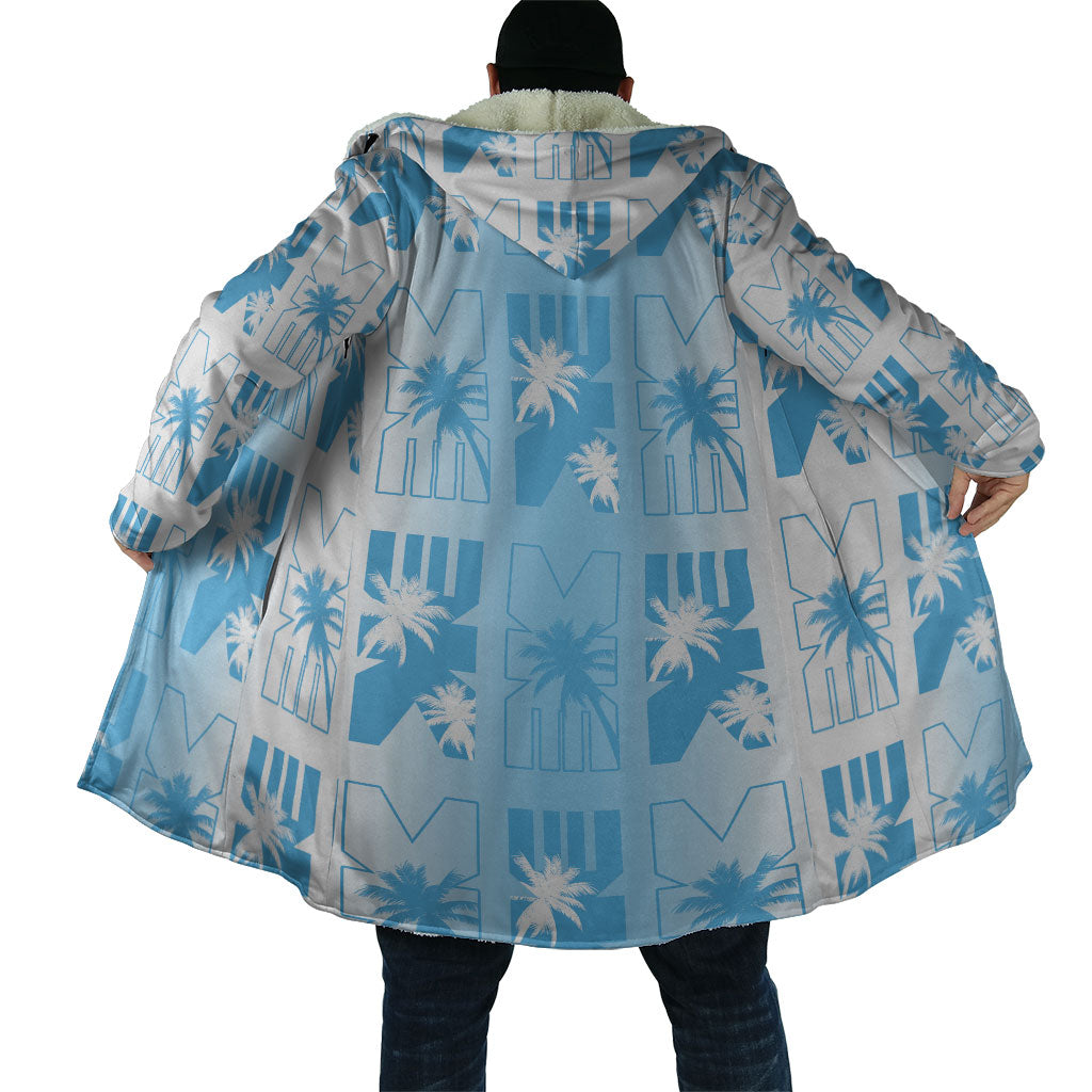 Bula Fiji Cloak White Makare Masi Tapa Pattern