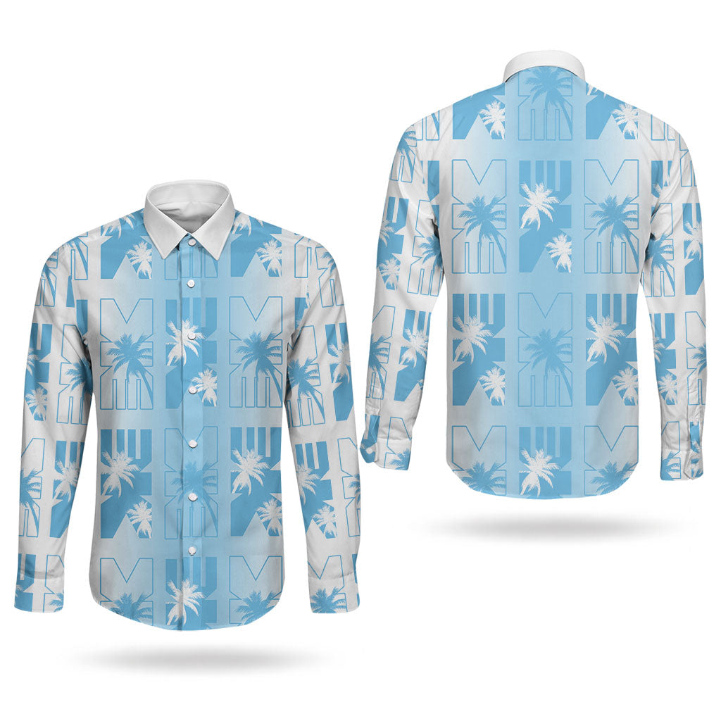 Bula Fiji Couples Matching Summer Maxi Dress and Long Sleeve Button Shirt White Makare Masi Tapa Pattern