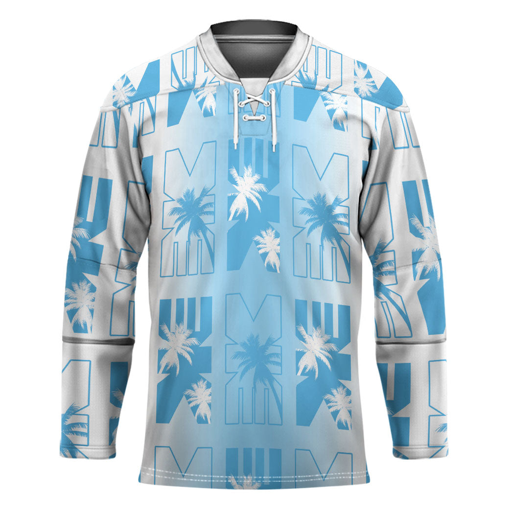 Bula Fiji Hockey Jersey White Makare Masi Tapa Pattern
