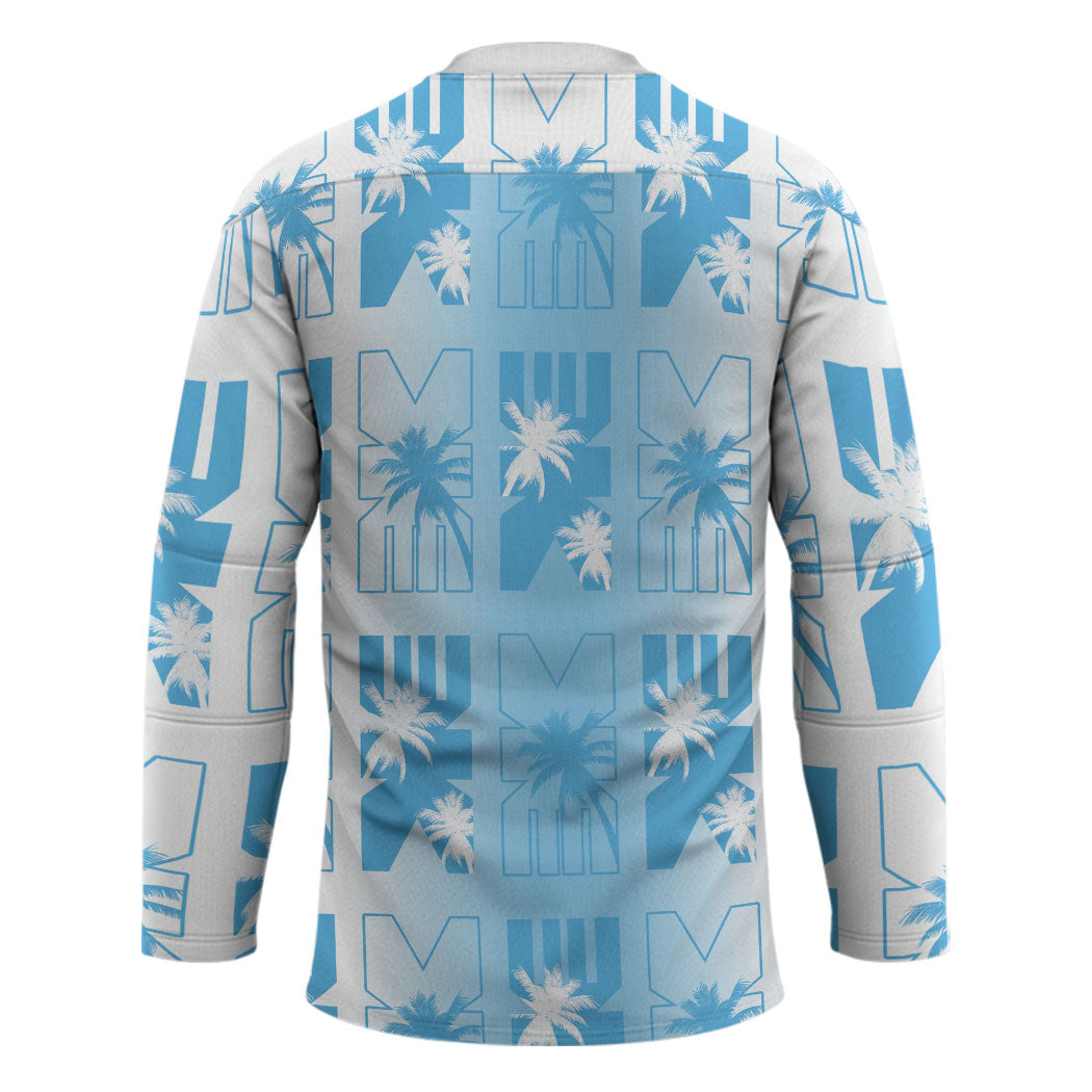 Bula Fiji Hockey Jersey White Makare Masi Tapa Pattern