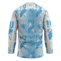 Bula Fiji Hockey Jersey White Makare Masi Tapa Pattern