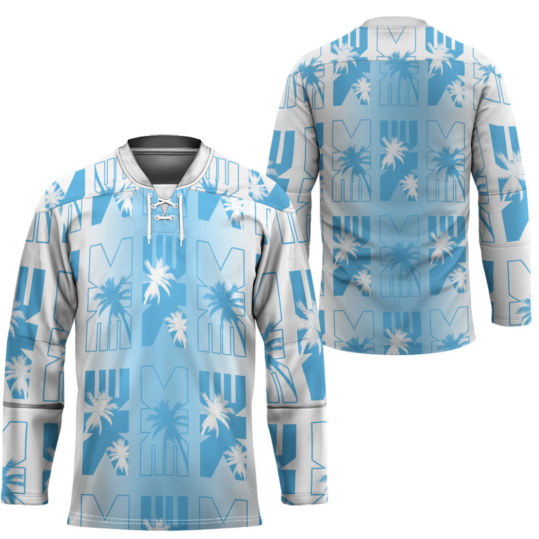 Bula Fiji Hockey Jersey White Makare Masi Tapa Pattern