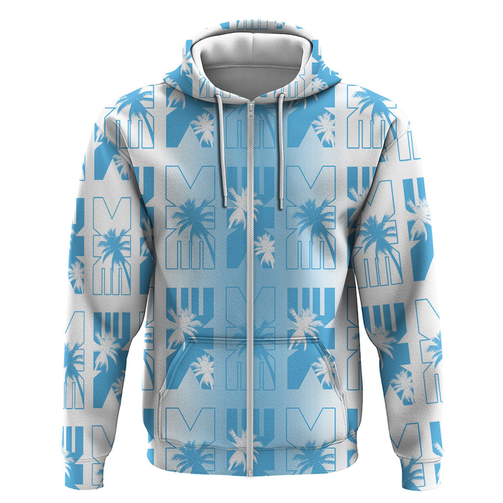 Bula Fiji Hoodie White Makare Masi Tapa Pattern