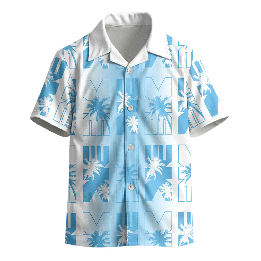 Bula Fiji Kid Hawaiian Shirt White Makare Masi Tapa Pattern