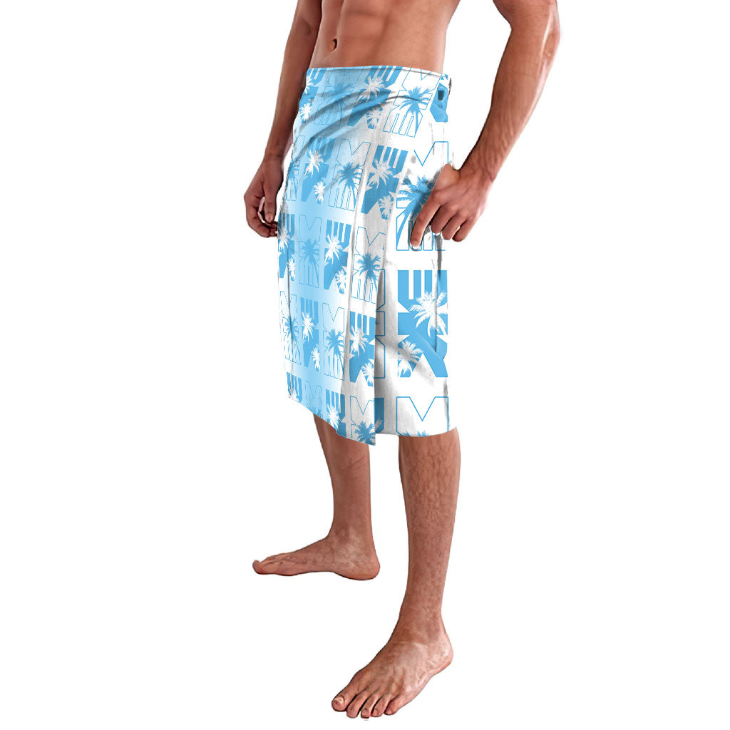 Bula Fiji Lavalava White Makare Masi Tapa Pattern