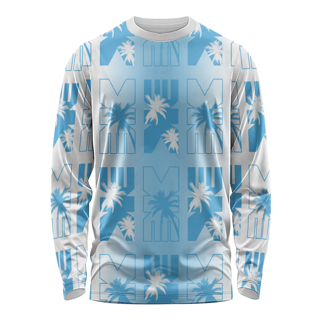 Bula Fiji Long Sleeve Shirt White Makare Masi Tapa Pattern