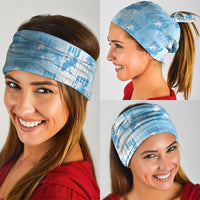 Bula Fiji Neck Gaiter White Makare Masi Tapa Pattern