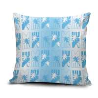 Bula Fiji Pillow Cover White Makare Masi Tapa Pattern