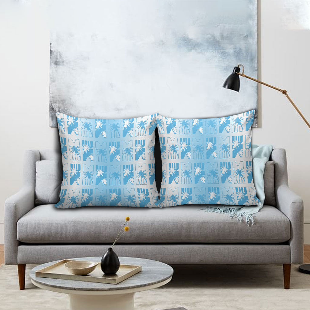 Bula Fiji Pillow Cover White Makare Masi Tapa Pattern