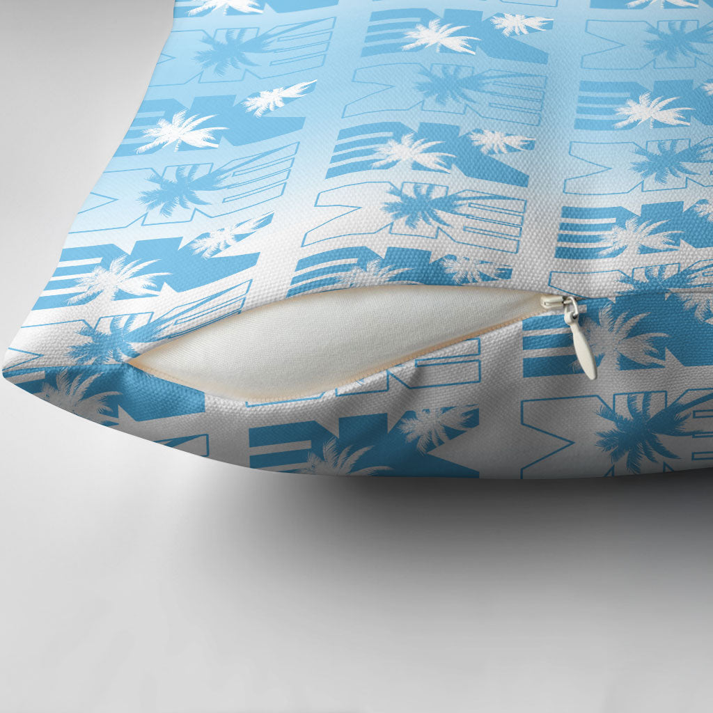 Bula Fiji Pillow Cover White Makare Masi Tapa Pattern