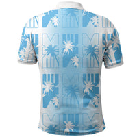 Bula Fiji Polo Shirt White Makare Masi Tapa Pattern