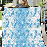 Bula Fiji Quilt White Makare Masi Tapa Pattern